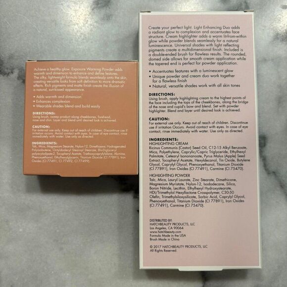 Kristofer Buckle Light Enhancing Duo Highlighter and Exposure Powder Lot of 2 - Picture 2 of 2